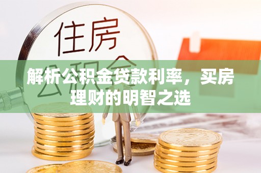 向阳解析公积金贷款利率，买房理财的明智之选